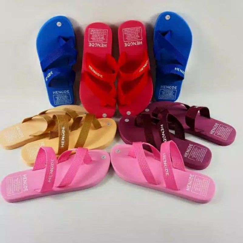 Sandal Tali Silang Hengde/Warna