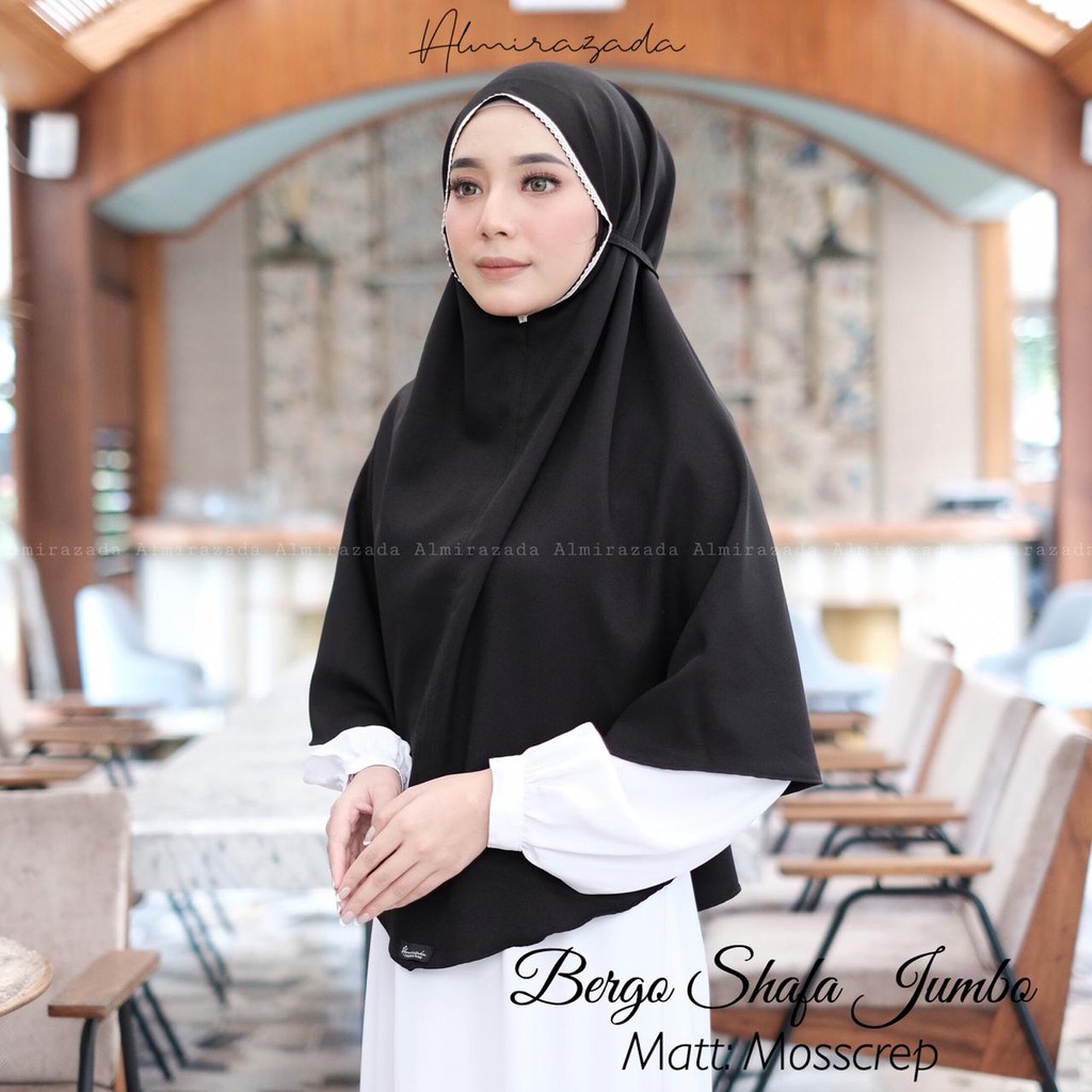 Jilbab BERGO JUMBO  LIST RENDA BY ALMIRAZADA