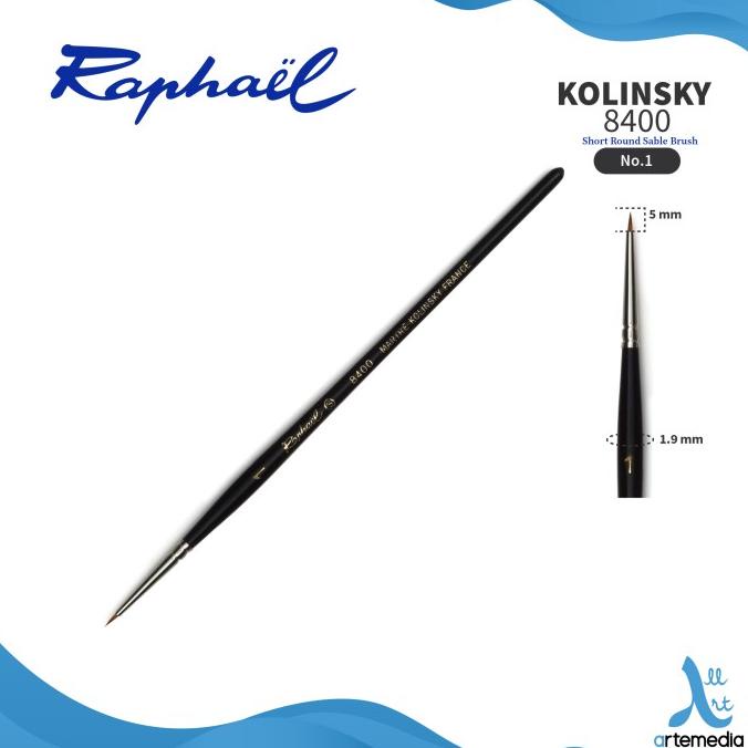 

PROMO Kuas Lukis Raphael 8400 Short Round Kolinsky Sable Brush
