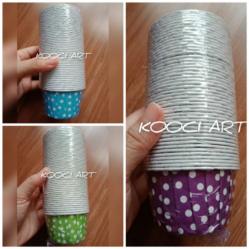 

Kertas cupcake/cup muffin/paper cup cake/paper cup/polkadot/unik/lucu