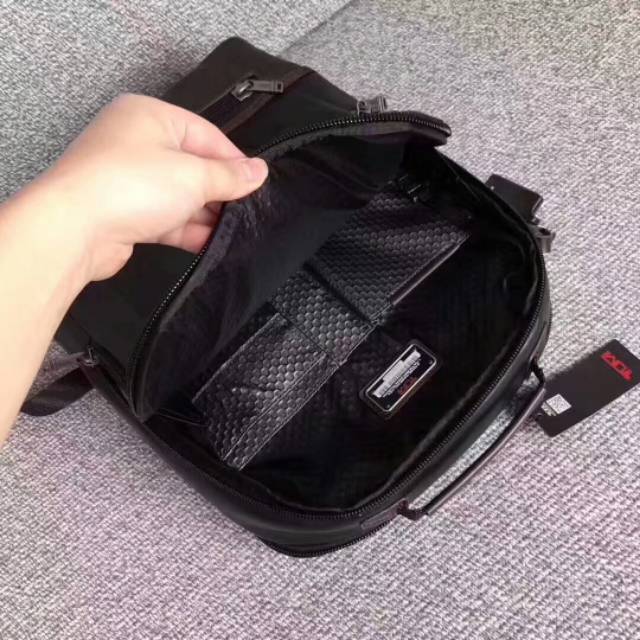 Tas ransel tumi dover backpack leather mirror quality tas laptop kulit punggung