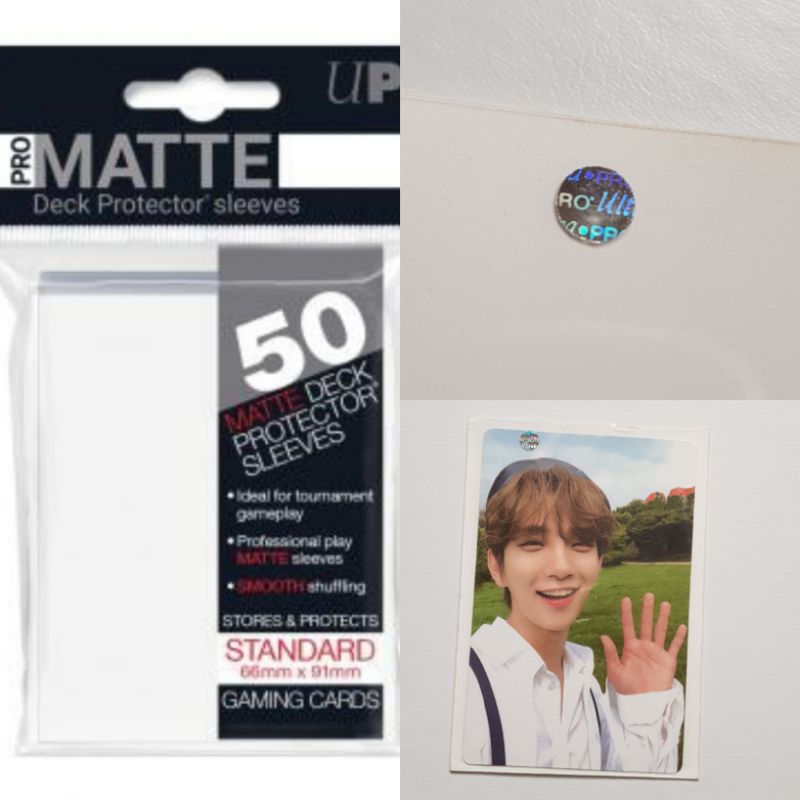 ULTRA PRO SOLID MATTE STANDARD INNER SLEEVE WHITE PUTIH MATTE BINDER POCKET FILLER KPOP PHOTOCARD PC