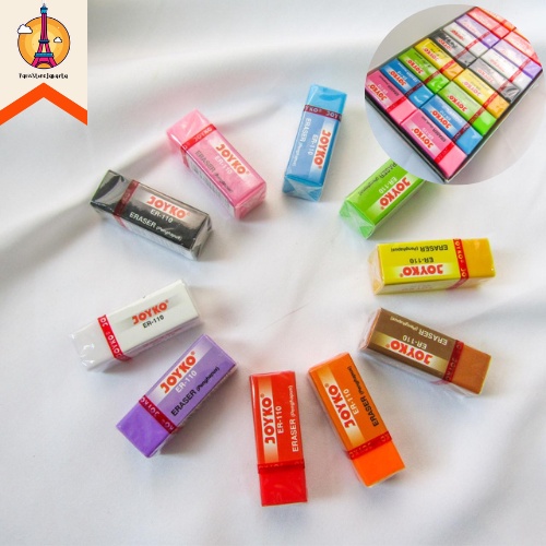 

Penghapus Joyko Eraser ER-110 Full Colour Ukuran Kecil Lucu Unik Murah Ready Grosir