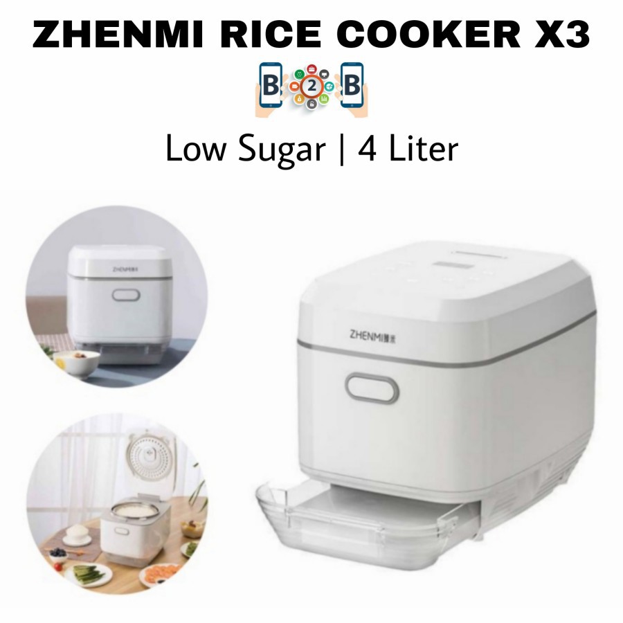 ZHENMI RICE COOKER X3 LOW SUGAR 4L - Penanak nasi