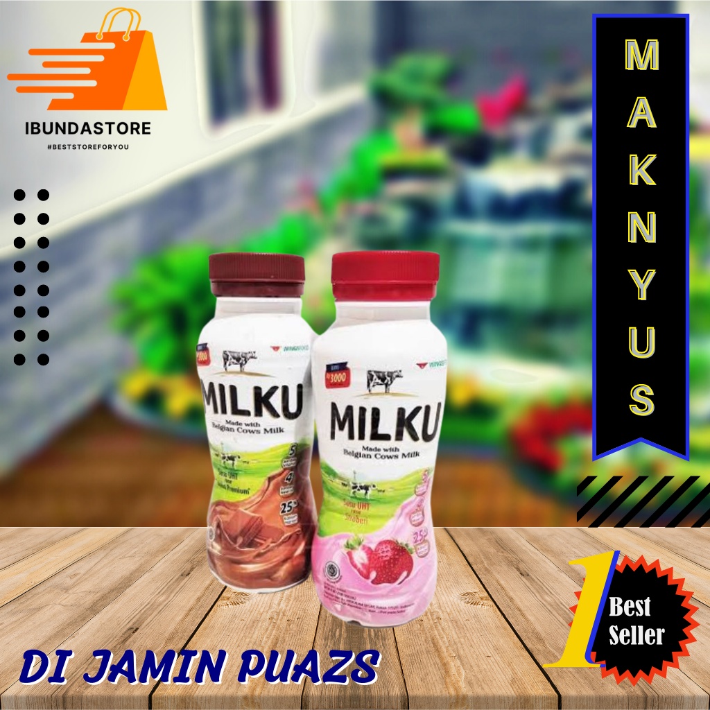 Milku Susu UHT 200ml / Fresh Milk / Susu Segar / Agen Snack Murah Surabaya / WFH / New Normal / IBUN