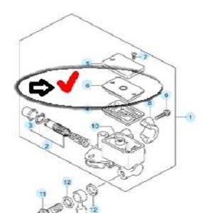 PLAT PELAT TUTUP TABUNG TANGKI MINYAK REM DEPAN SATRIA 2 TAK 2T RU 120 LUMBA HIU F FU 150 KARBU 2004