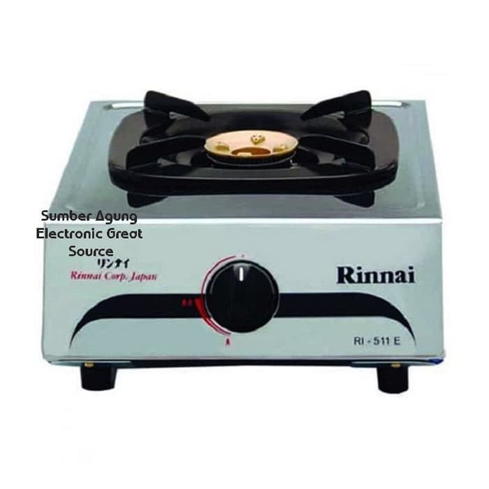 Rinnai RI511E 511 E Stainless Kompor Tungku Satu Rinai Kuningan