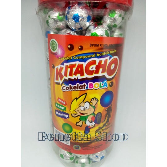 

[Kemasan Besar] Kitacho Coklat Compound Bentuk Bola Isi 100pcs