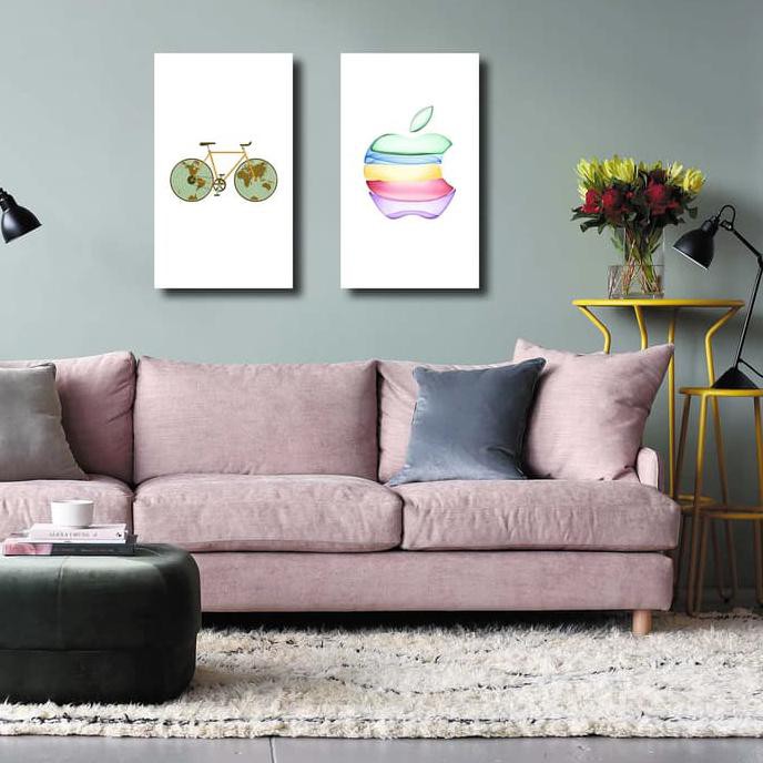  HIASAN  DINDING BICYCLE GLOBE DEKORASI RUMAH HIASAN  