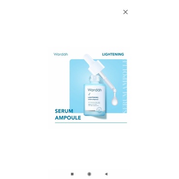 Wardah Lightening Serum Ampoule 8ml, 30ml dan kotak isi 5x5ml