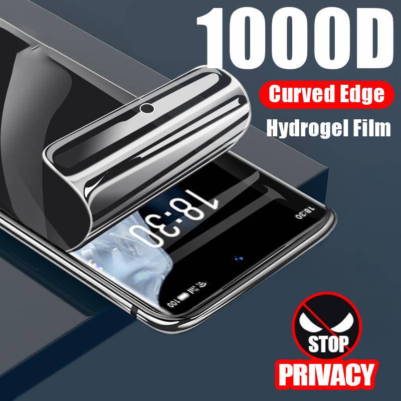 3pcs Film Hidrogel Anti Spy Untuk Infinix Smart Zero 20ultra 76 5 3 S5 Pro Lite HD Plus Pelindung Layar Privasi Untuk Infinix Hot Note 30i 30 12i 12 11 10i 10 9 8 7 G96 Lite Pro 5g