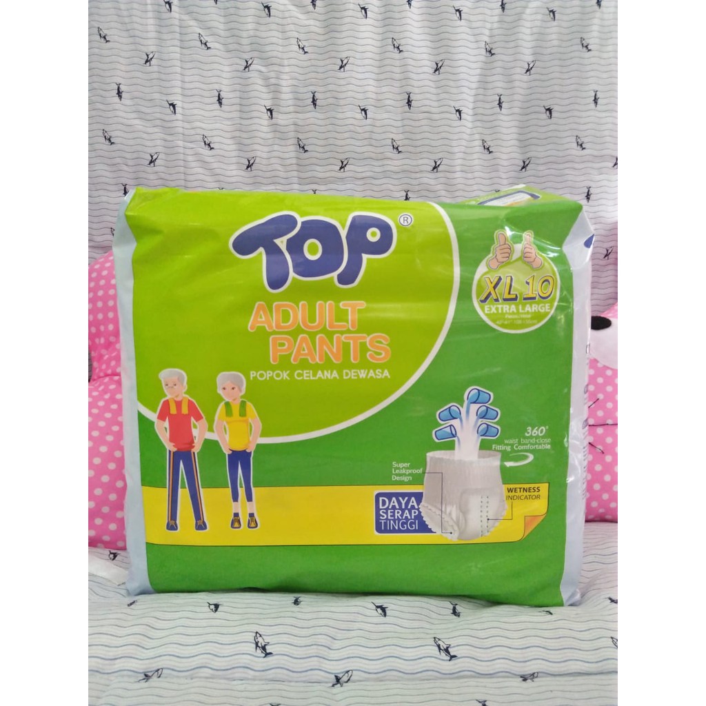TOP ADULT PANTS XL10 POPOK DEWASA - HTA SUSU PAMPERS ANAK