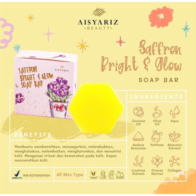 saffron soap bar Aisyariz