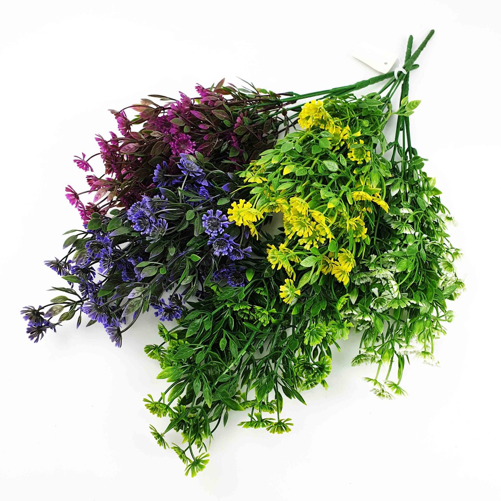 Bunga Mungil Plastik Panjang 35 cm /Bunga Artificial/Bunga Palsu