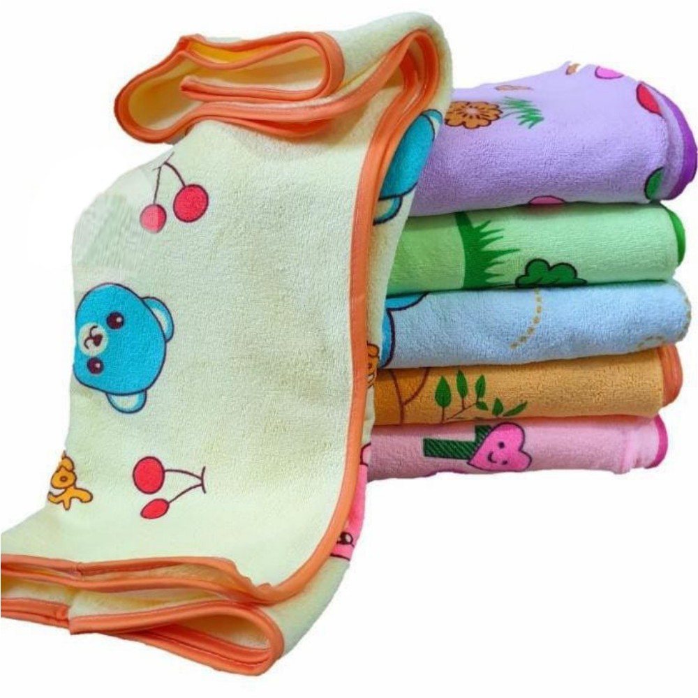 Handuk Bayi Microfiber Bahan Lembut SP 100x50 cm Penthouse WARNA SOFT / Handuk Baby Lembut