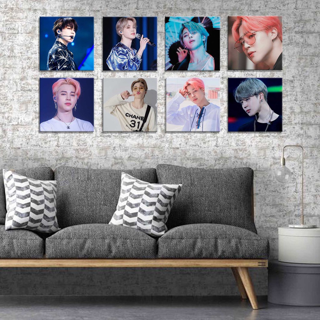 [DECOR] JIMIN-BTS poster tempelan Pajangan hiasan dinding kayu