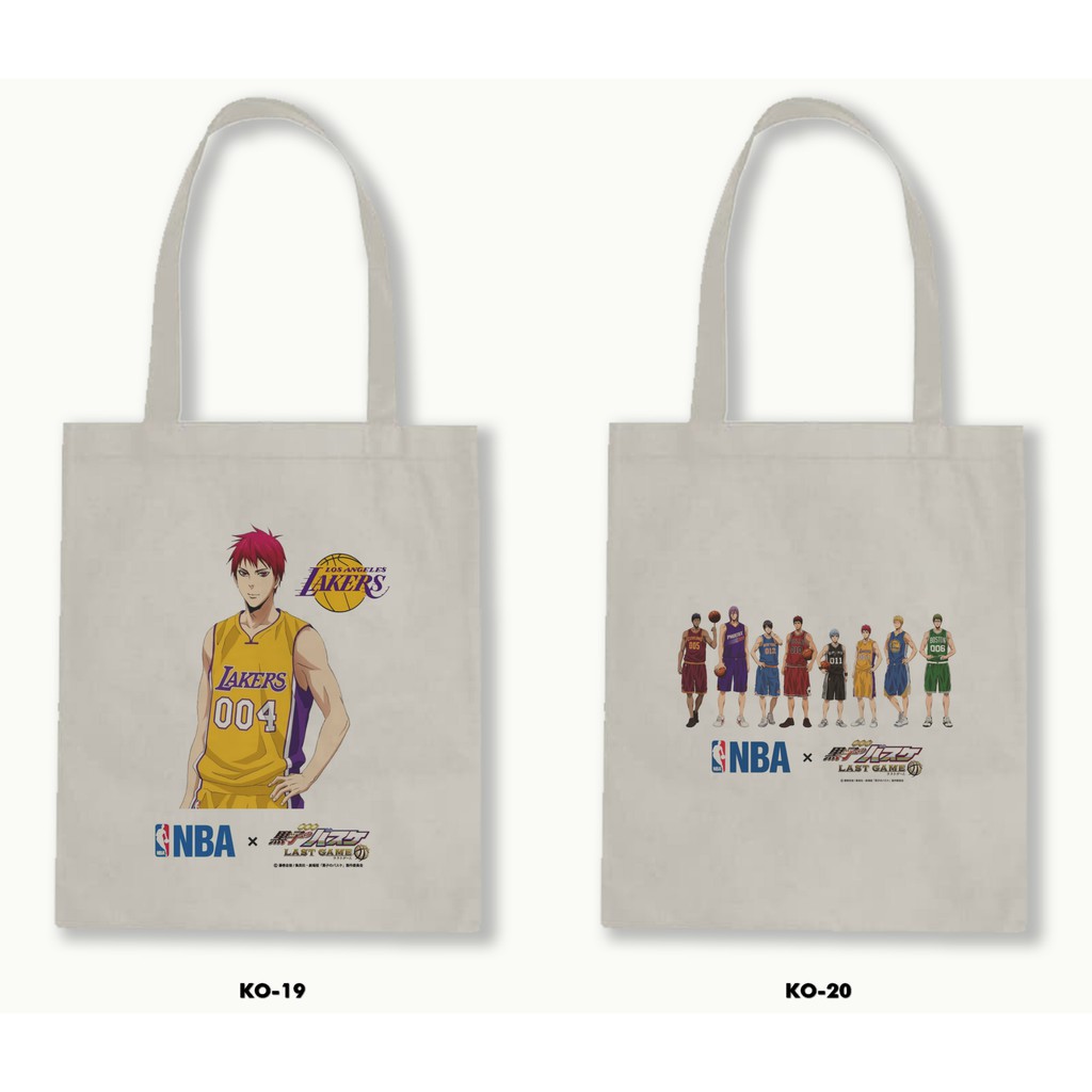 Tas Tote Bag Resleting Kanvas/Blacu  - Kuroko'S Basketball / Kuroko No Basuke /Anime-Manga .01