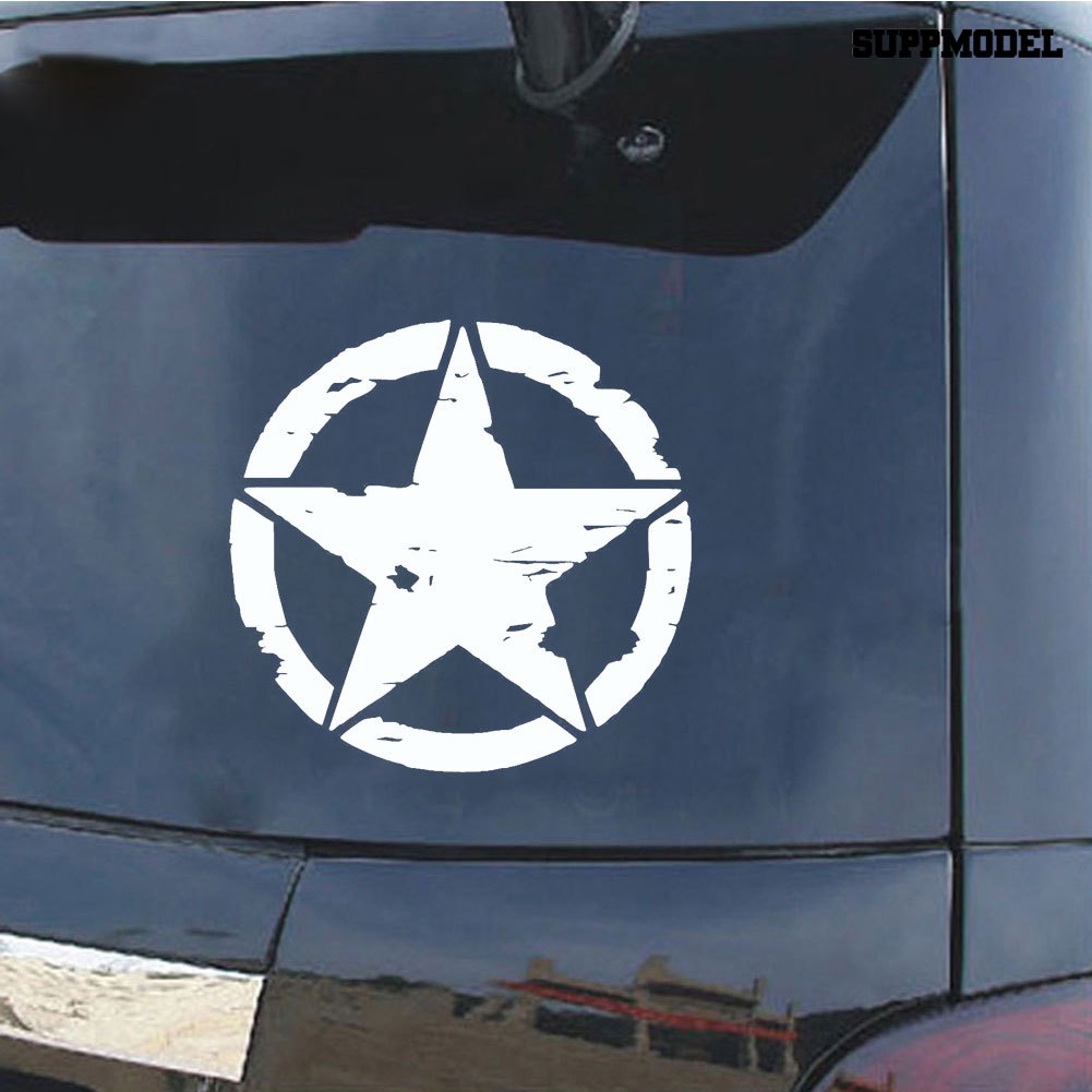 Stiker Decal Motif Bintang Reflektif Untuk Dekorasi Body / Jendela Mobil