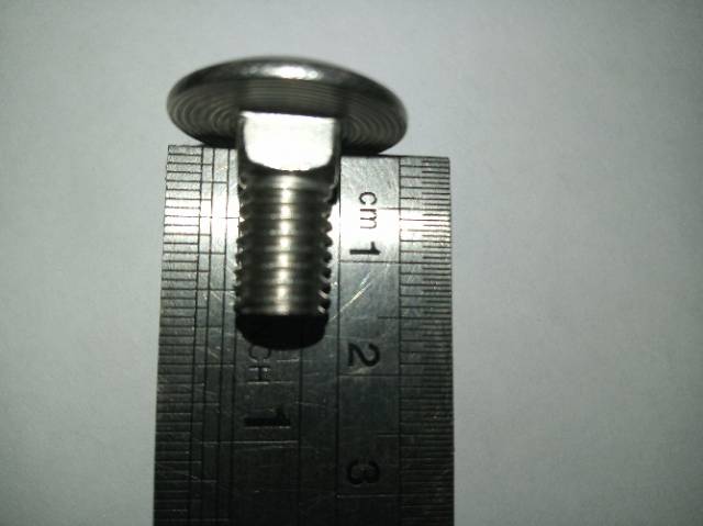 Baut bemper M8 x 16 (1.6cm) stainless 304, cariaghe bolt, baut cb