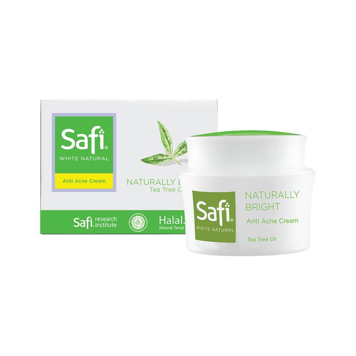 kb ( 45 gr ) safi anti acne cream pot hijau - safi cream wajah khusus berjerawat 45 gr - cream wajah safi