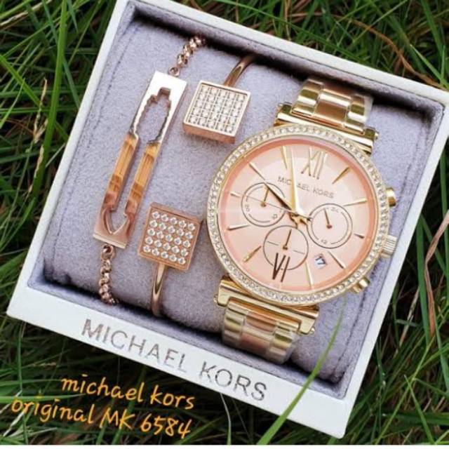 Preloved jam tangan wanita Michael Kors Original BM MK6584