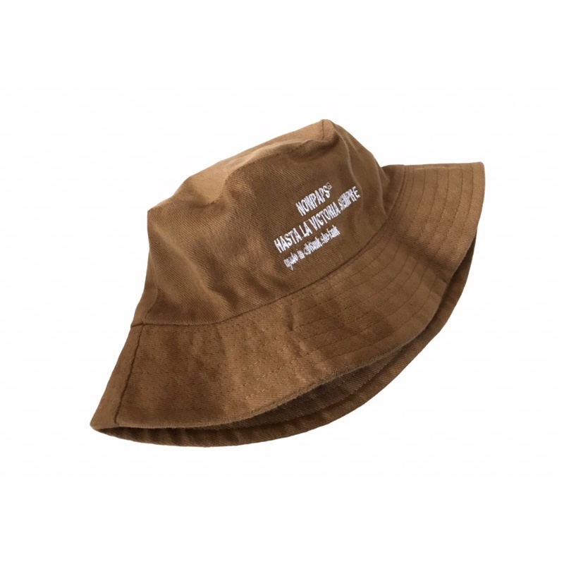 bucket hat original nowpaps premium brand distro lokal warn brown/topi bucket hat original nowpaps