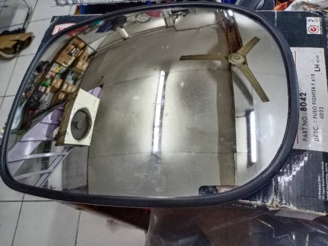 KACA SPION 8042 FUSO FIGHTER F418 6D22 ATAS KIRI LH MEREK EMGI