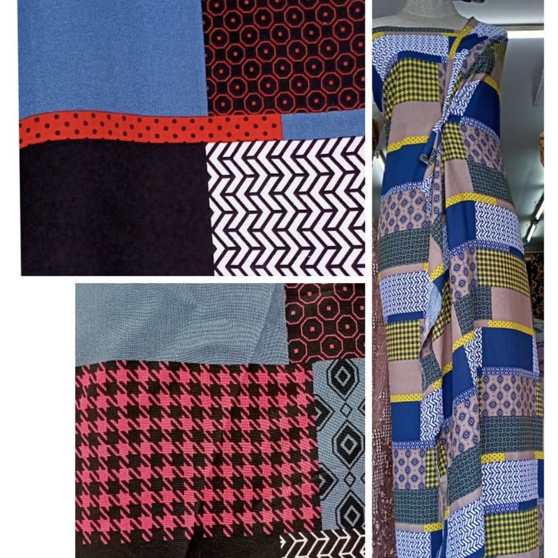 kain rayon motif/kain viscose rayon motif