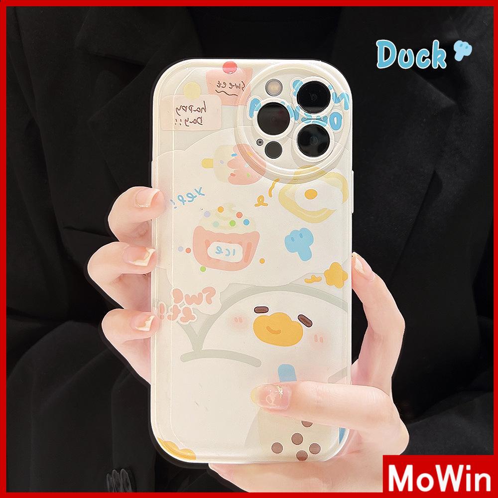 iPhone Case TPU Silicone Soft Case Airbag Shockproof Protection Camera Cute Cartoon Duck Compatible For iPhone 11 Pro Max 13 Pro Max 12 Pro Max 7Plus xr XS Max