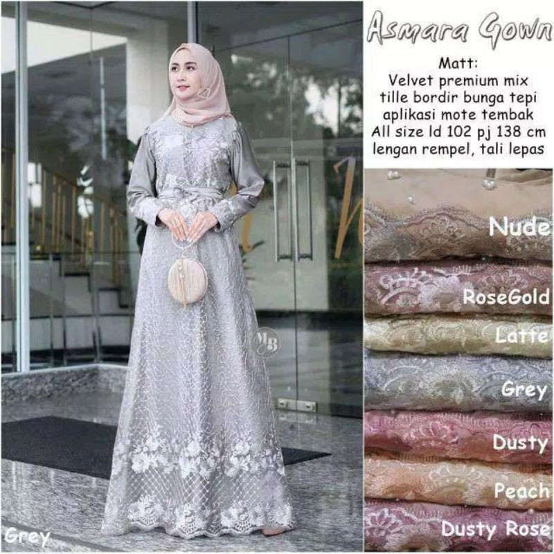 GAMIS BRUKAT FARZA SYARI UMROH GAMIS BRUKAT GAUN PESTA MUSLIM WANITA