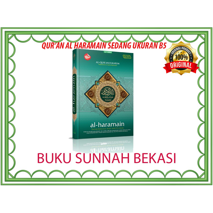 Al Quran Al Haramain B5 Terjemah Dan Tajwid Warna