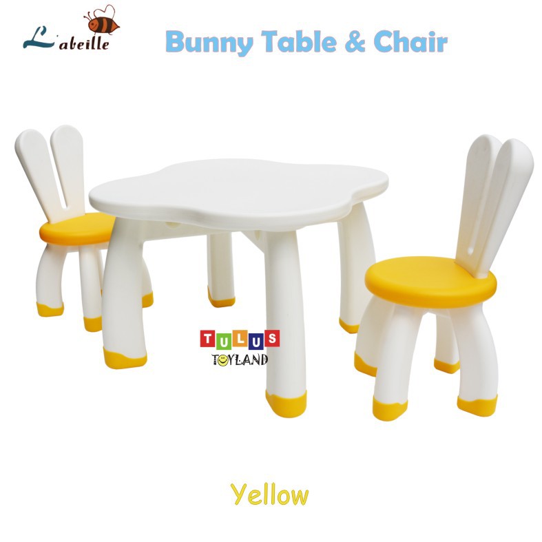Kursi Meja Labeille Bunny Table &amp; Chair Set KC901﻿ Meja Belajar Anak Kursi Meja Anak Serbaguna
