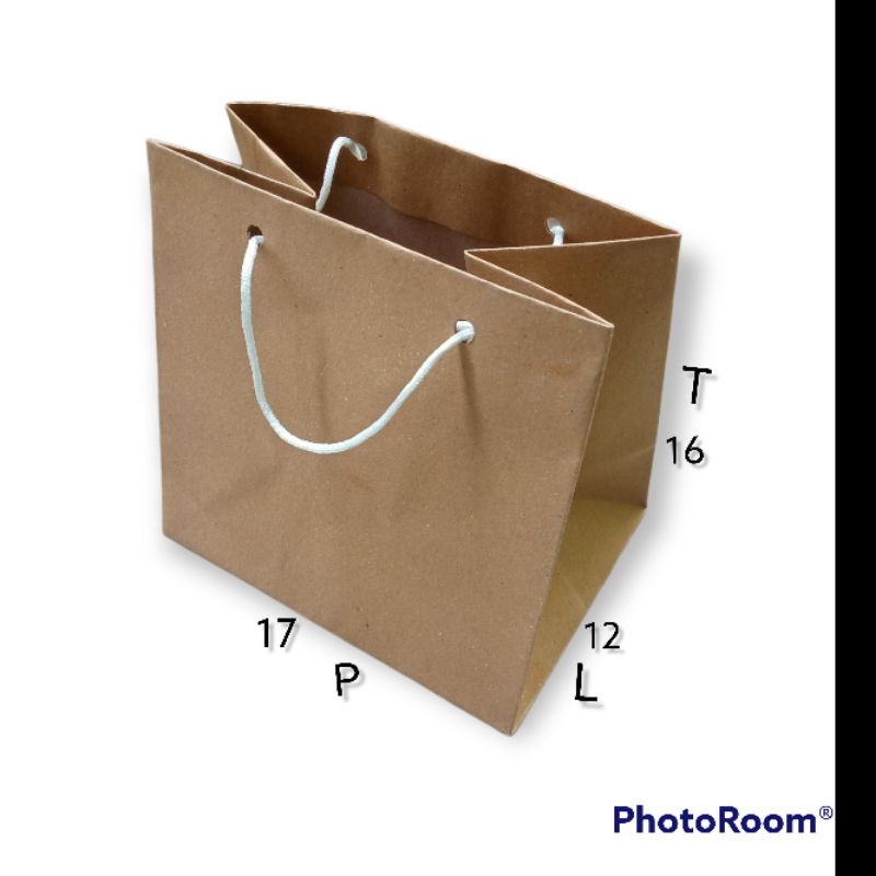 

Paper Bag polos Paper Bag coklat polos Paperbag mini ukuran 17*12*16/pxlxt