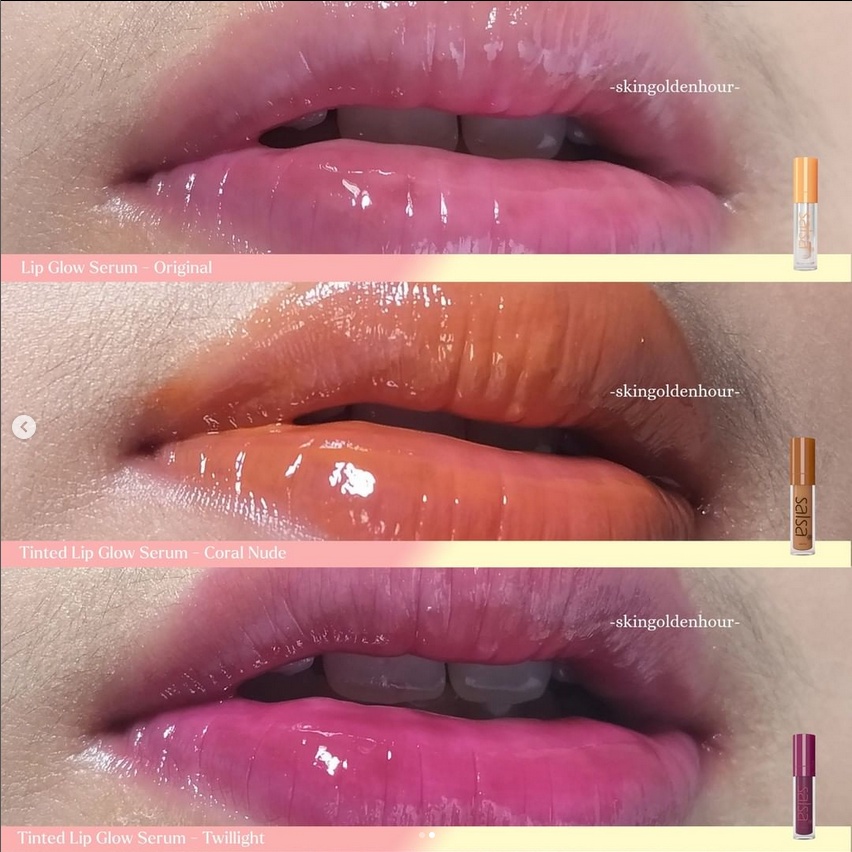 [BPOM] SALSA Lip Tinted Lip Glow Serum Bibir Lipgloss Serum Pelembab Bibir