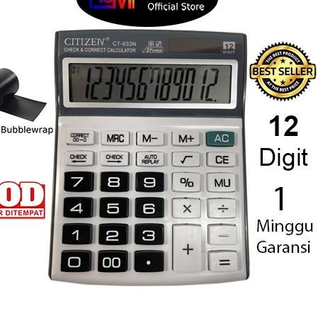 

(PROMO IAB71) Kalkulator CT-933N 12 Digit - Calculator Check Dual 2 Power ❄