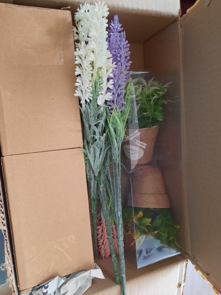 Vb16 Vas Bunga Pita Mini Tanaman Artifisial Daun Hias Warna Flower Pot Imut Dekorasi Meja