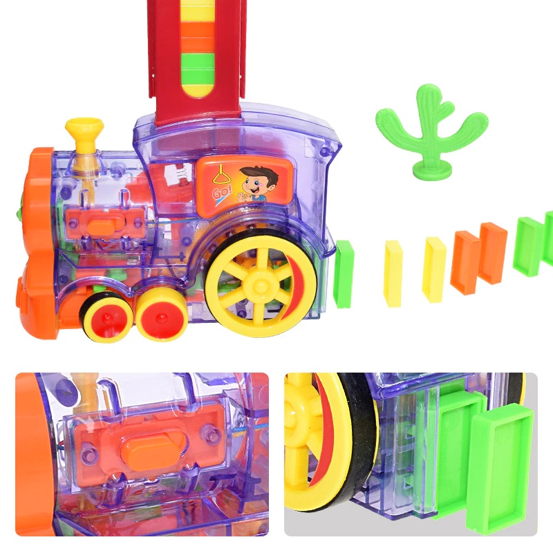 domino train mainan anak kereta domino mainan balok susun