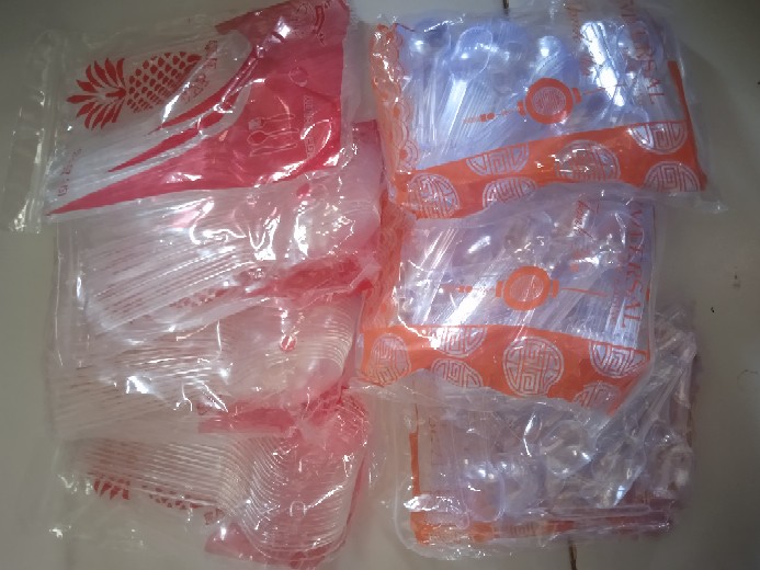 Sendok Pudding, Es Krim, Kue, Stb Bening Isi 100 Pcs