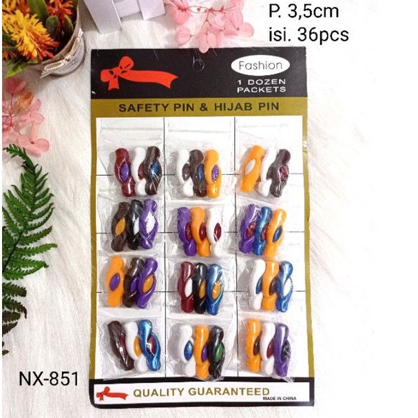 36pcs Bros Pin|Pin Hijab Warna Warni|Bros Pin Kapsul|Bros Dagu