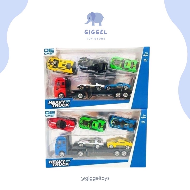 [ Giggel] DC Heavy truck / Die Cast Heavy teuck / Die cast mobil / Mainan Mobil anak / Mobil Set anak / Mainan truk mobil set / Mobil mobilan set