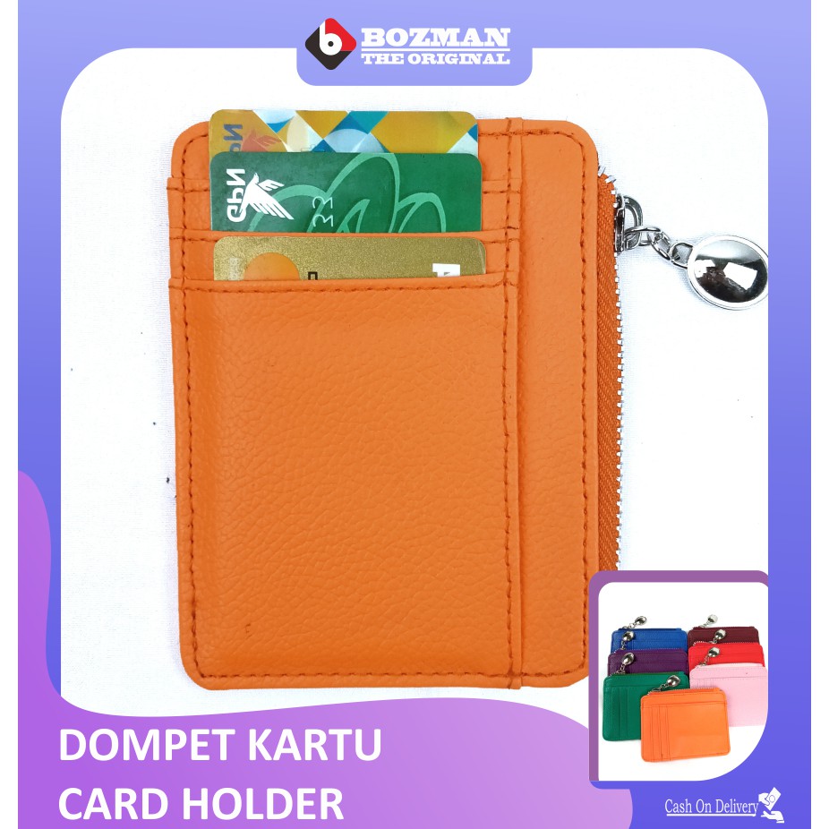 Dompet Kartu Wallet Card Holder Kulit PU Leather Premium