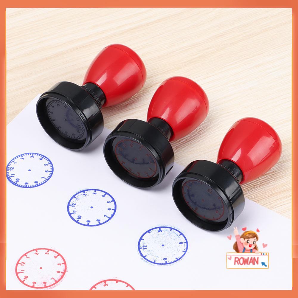 R-flower 1pc Stempel Jam Dinding Motif Bunga Untuk Alat Bantu Mengajar Anak