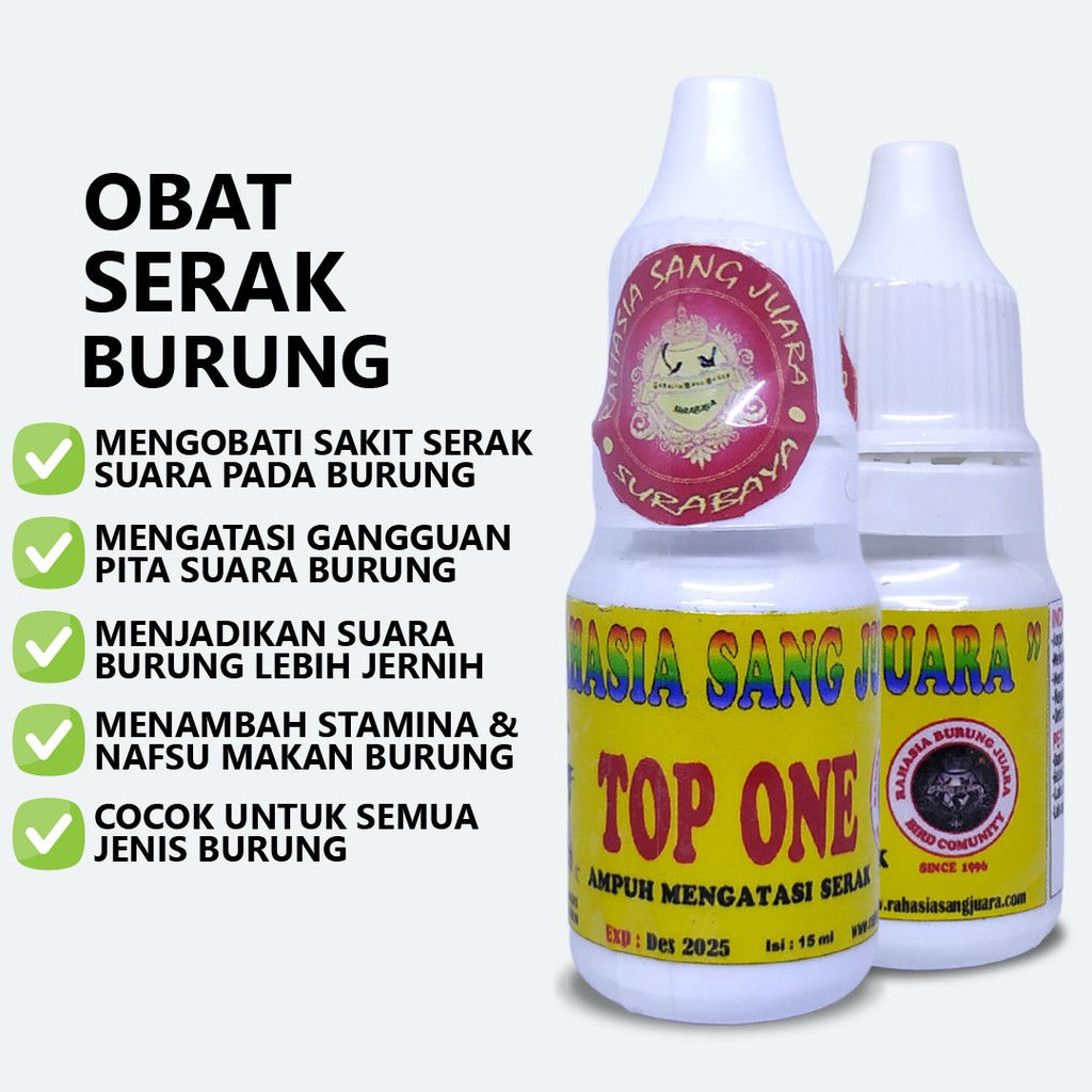 OBAT SERAK BURUNG MURAI BATU KENARI PERKUTUT CUCAK IJO AMPUH MENGATASI BURUNG SERAK SUARA