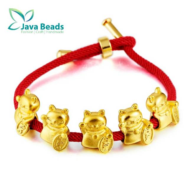 Gelang Emas Lucky Cat Perhiasan Aksessoris