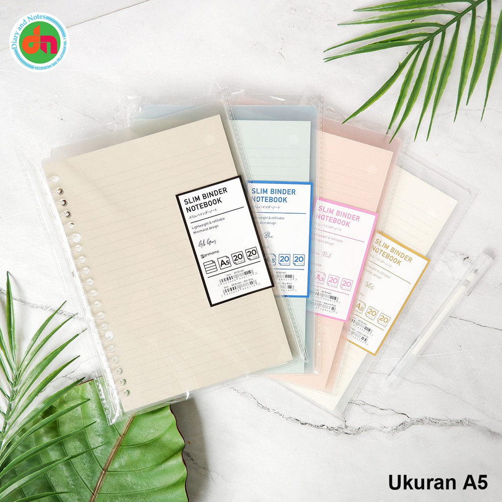 

Buku Notebook Panmomo Slim File Binder Notebook A5 Tipis Ringan