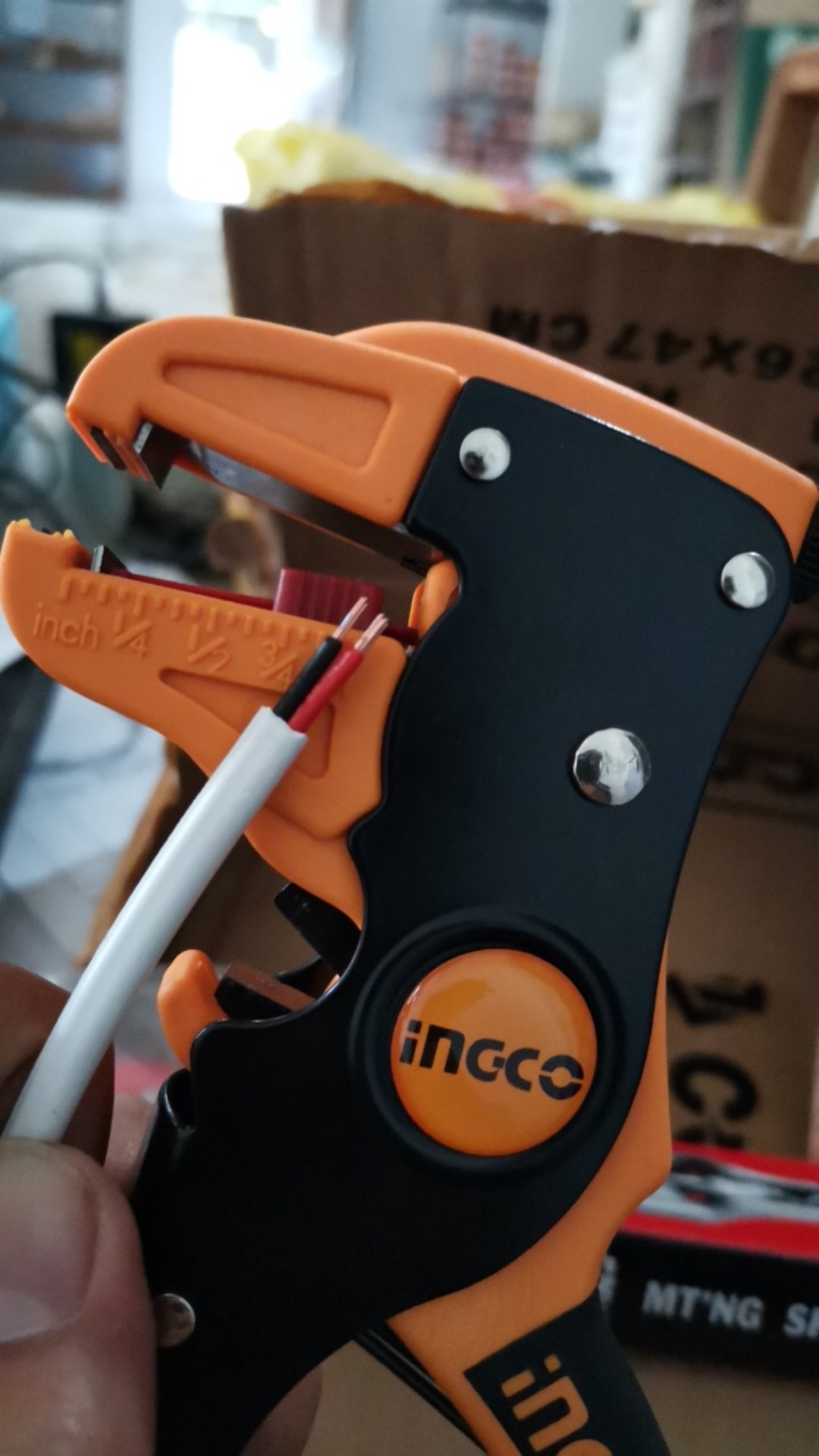 Tang Kupas Potong Pengupas Pemotong Kabel 0.5 - 6mm Ingco