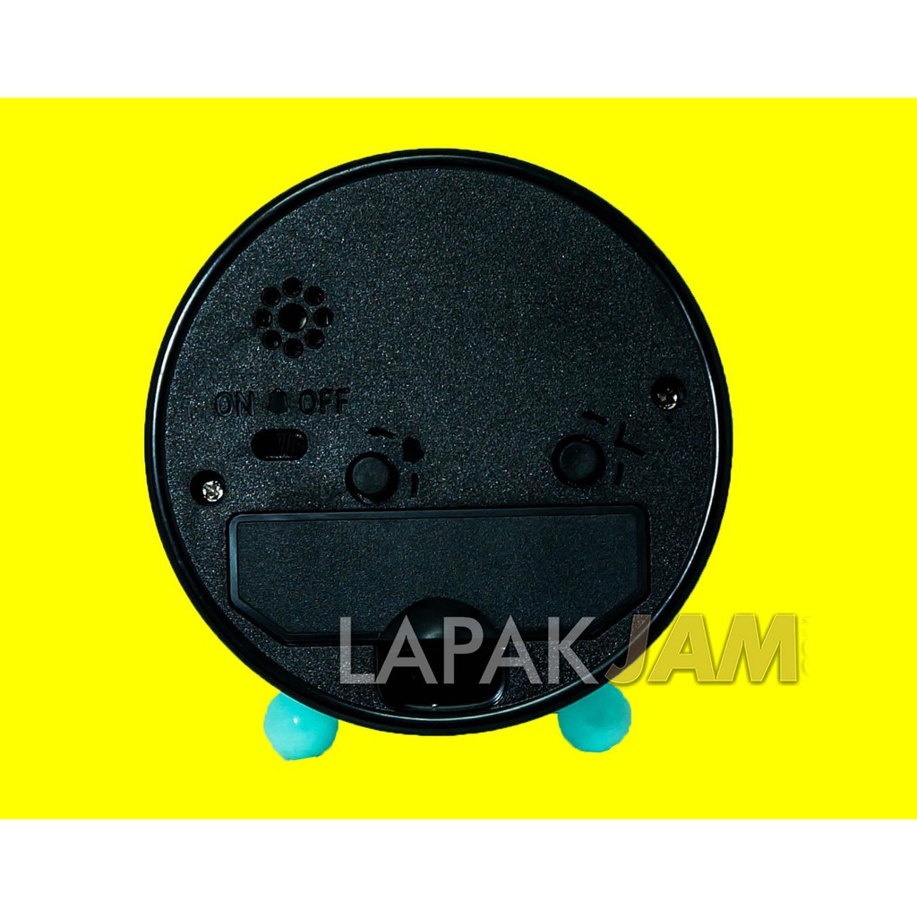 Jam Weker Polos Unik Alarm Sweep Movement Alarm Clock ZYX SA122-KB