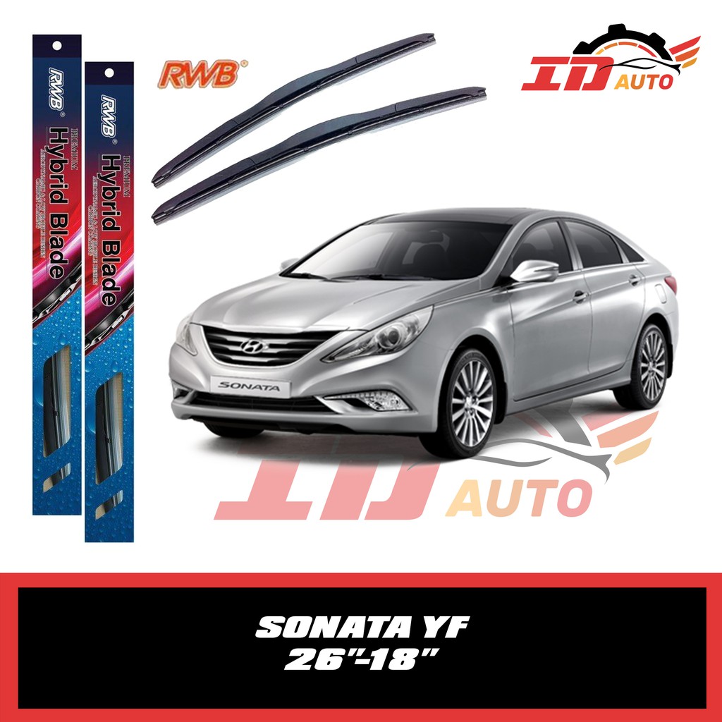 WIPER HYUNDAI SONATA YF SET UKURAN 26 DAN 18 MERK RWB