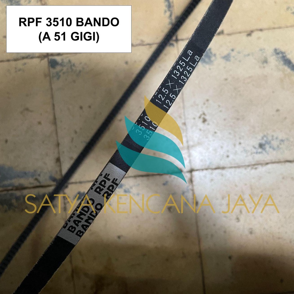 V-BELT GIGI RPF A51 A52 A53 A54 A56 A57 A58 A59 A60 BANDO FAN BELT RPF 3510 RPF 3520 RPF 3530 RPF 35