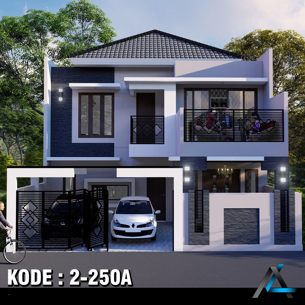 Desain Rumah Uk 10x18 M Kode 2 250a Arsika Desain Shopee Indonesia